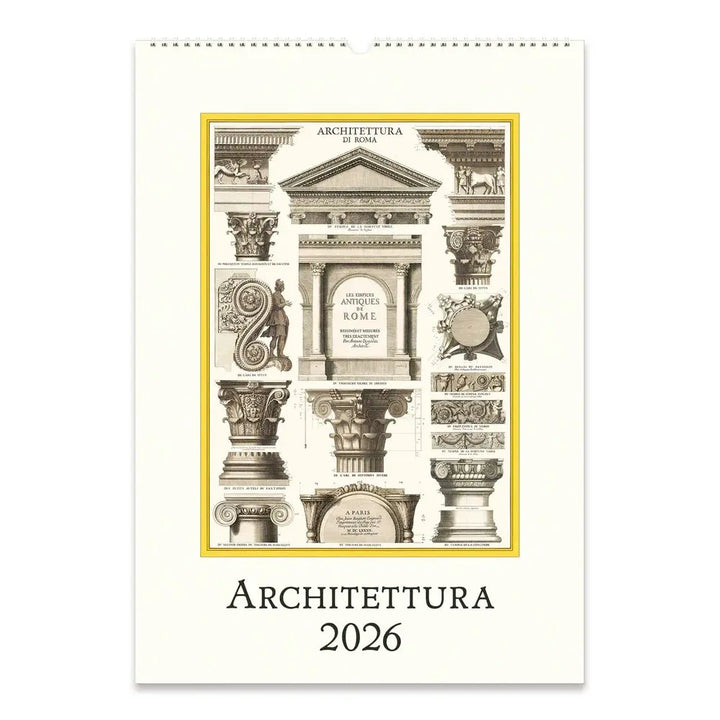 Cavallini Architecttura 2026 Wall Calendar