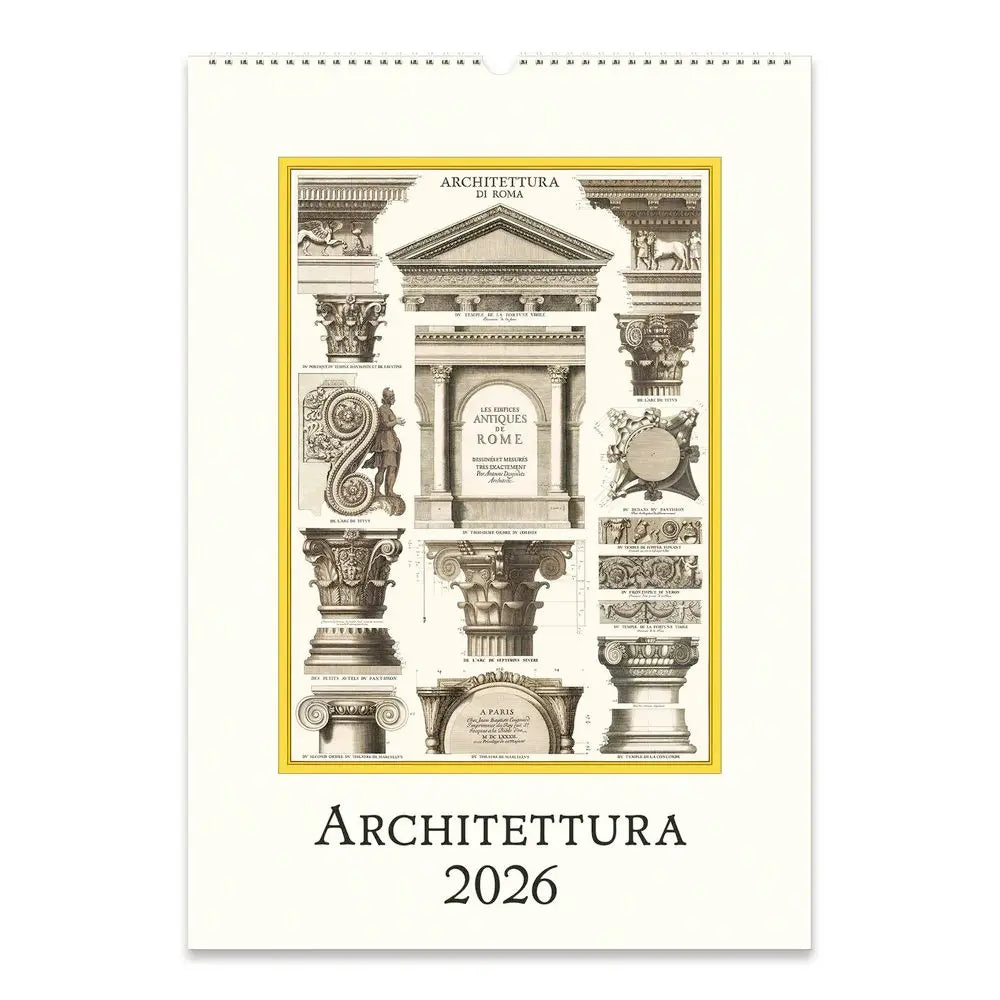 Cavallini Architecttura 2026 Wall Calendar