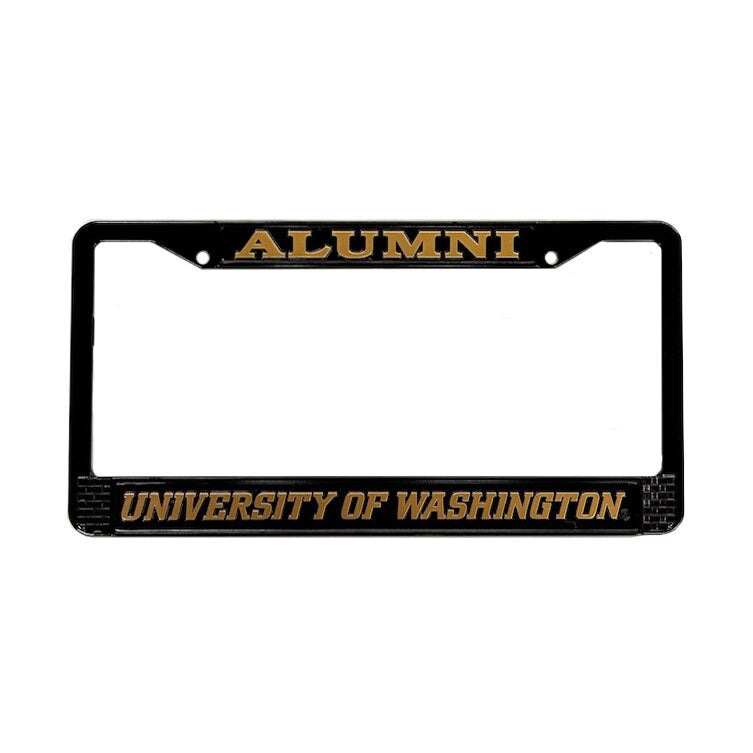 Strand Black Alumni U of W Powder Coated License Plate Frame