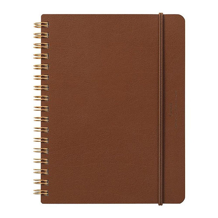 Midori World Meister Grain Leather Cover Ring Memo Pad