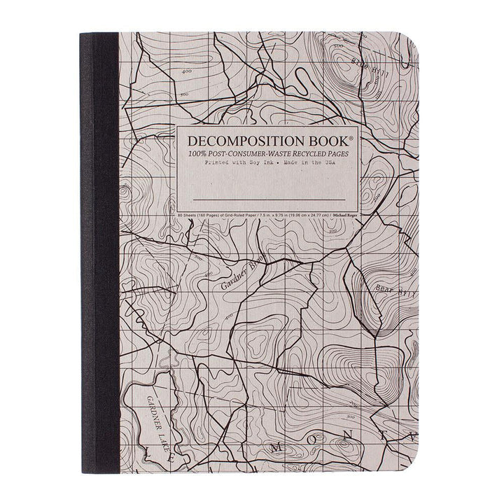 Decomposition Topographical Map 7.5"x9.75" Grid Sewn 80ct