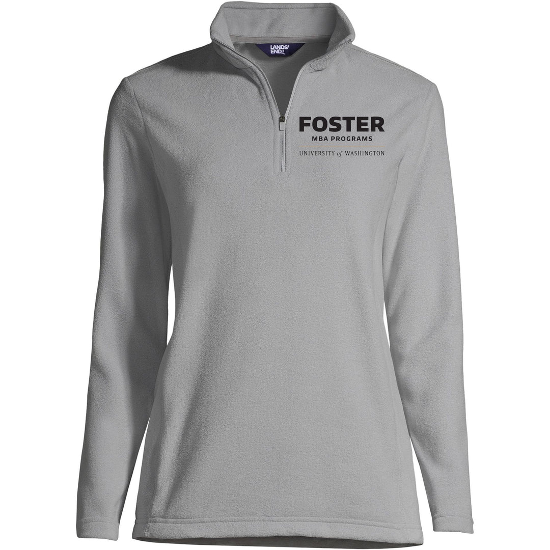 Lands' End Women's UW Foster MBA Programs ThermaCheck Fleece Quarter Zip