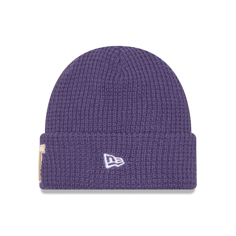 New Era Unisex Purple W Knit WAFFLE Cuff Beanie