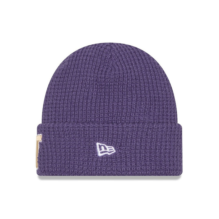 New Era Unisex Purple W Knit WAFFLE Cuff Beanie