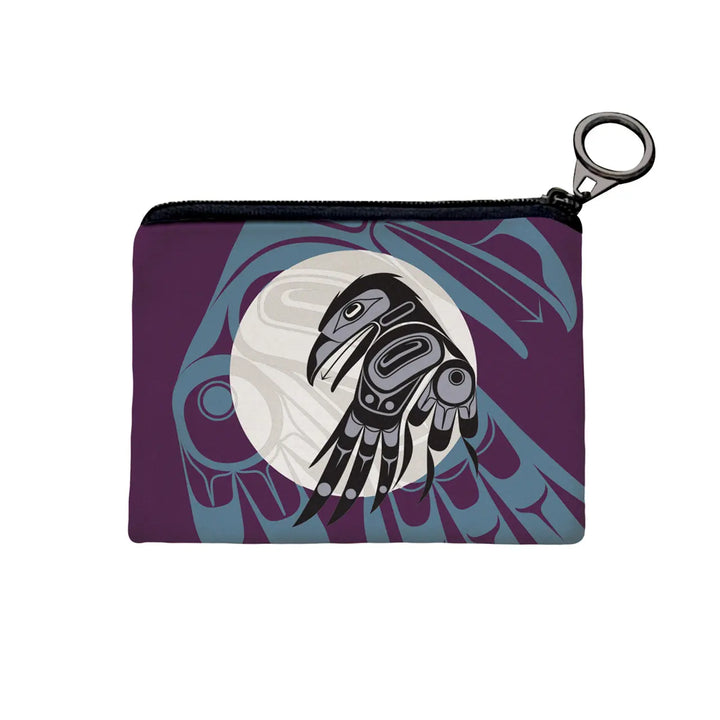 Native Northwest Raven Moon Coin Purse