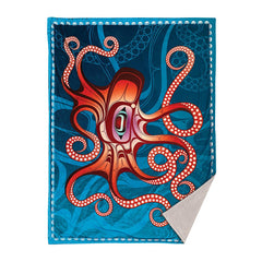 Native Northwest Octopus Fleece Blanket