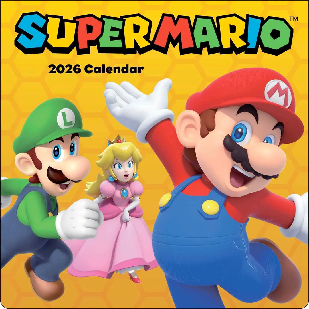 Super Mario 2026 Wall Calendar