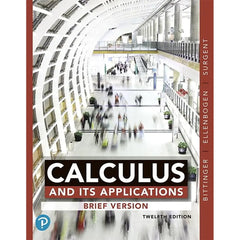 Calculus & Its Applications (12E 20) with MyLab Math