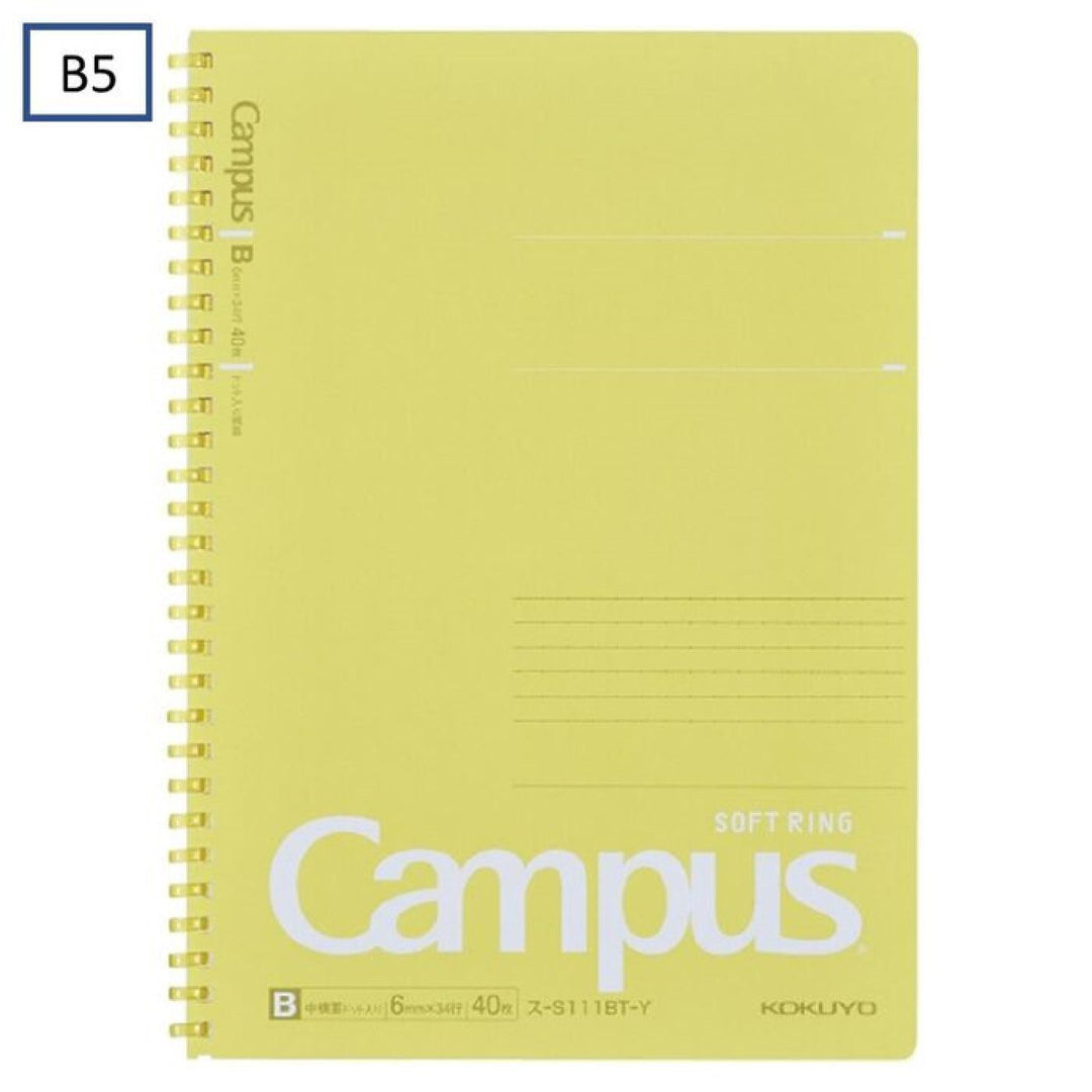 Kokuyo Campus B5 6mm Ruled Soft Ring Notebook 40ct