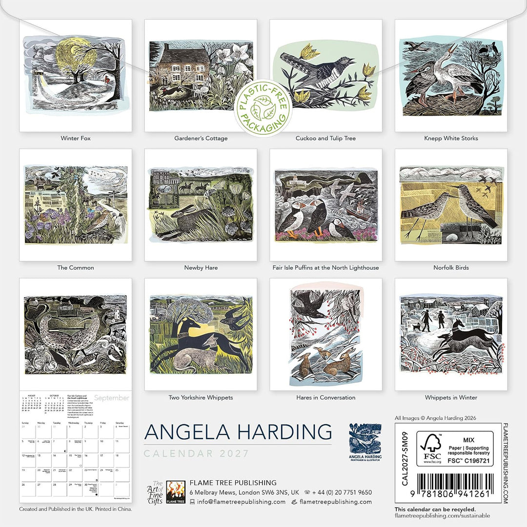 Angela Harding Mini Wall Calendar 2027 (Art Calendar)