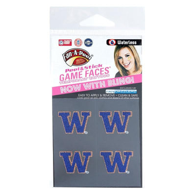 Fan a Peel W Bling Game Face Tattoo Decal