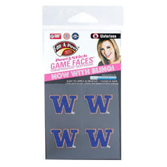 Fan a Peel W Bling Game Face Tattoo Decal