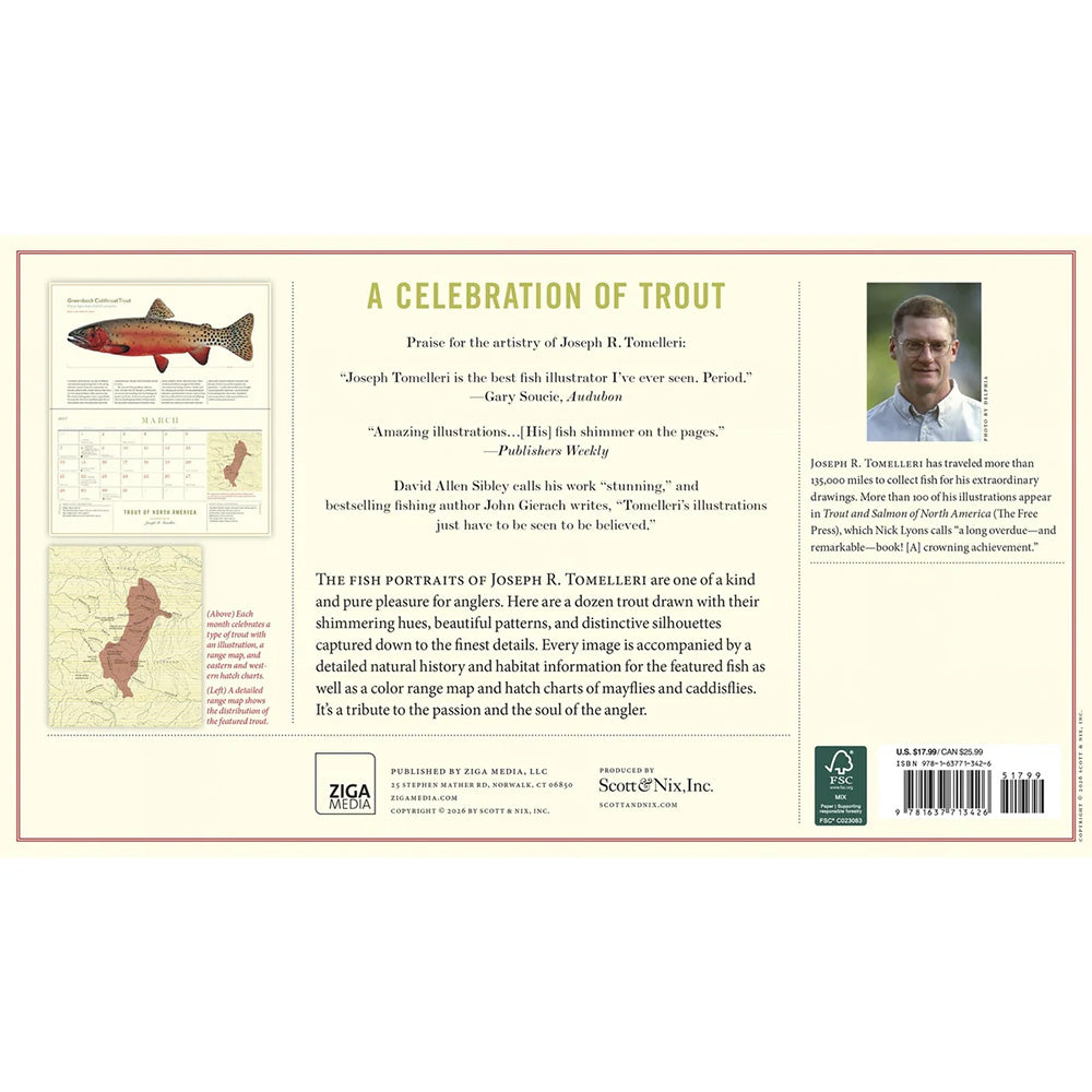 2027 Trout of North America Wall Calendar