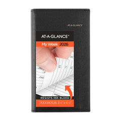 Photo of At-A-Glance 2026 3.25" x 6.25" Refillable Weekly Planner.