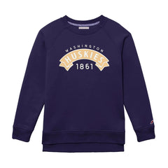 Photo of League Women's Washington Huskies Vintage Banner Applique 1861 Crewneck.