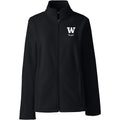 Lands' End Women's UW School of Music Thermacheck Fleece Full Zip Black thumbnail