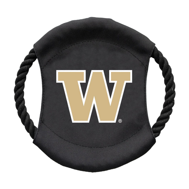 Little Earth Black Washington Flying Disc Pet Toy