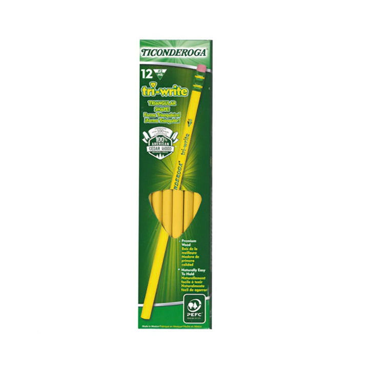 Dixon Ticonderoga Tri-Write #2 Pencils 12 Count