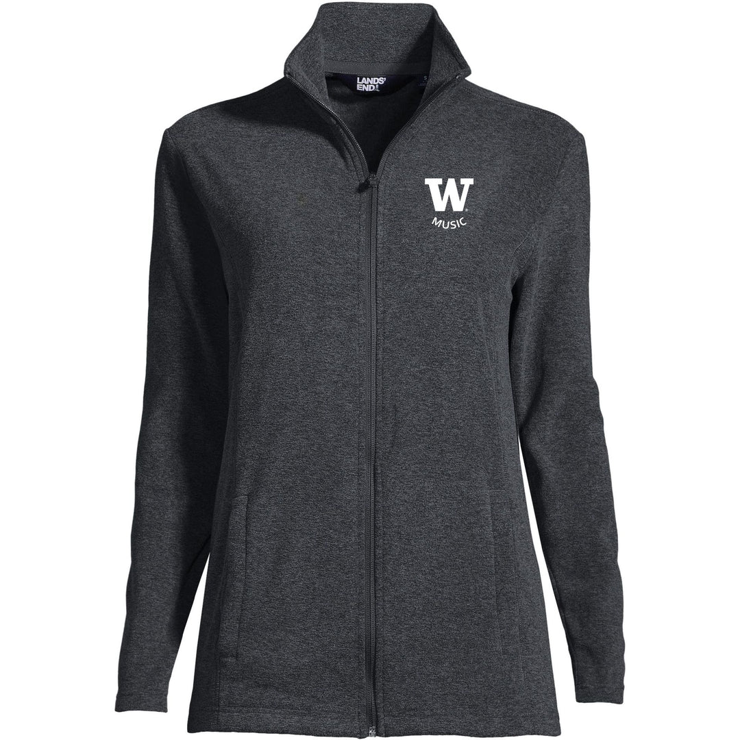 Lands' End Women's UW School of Music Thermacheck Fleece Full Zip