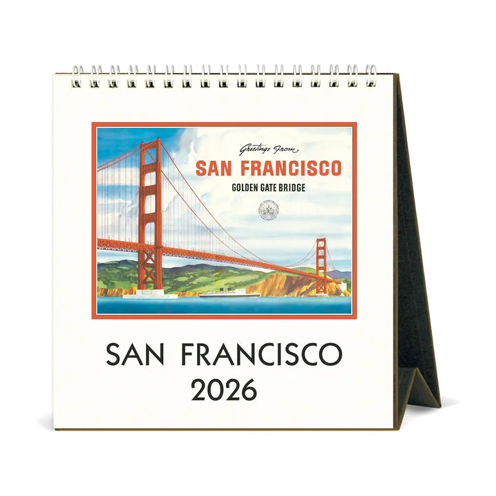 Cavallini San Francisco 2026 Desk Calendar