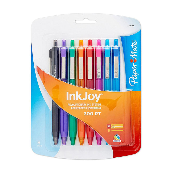 InkJoy 300 Fashion Colors Retractable Ballpoint Pen 8ct