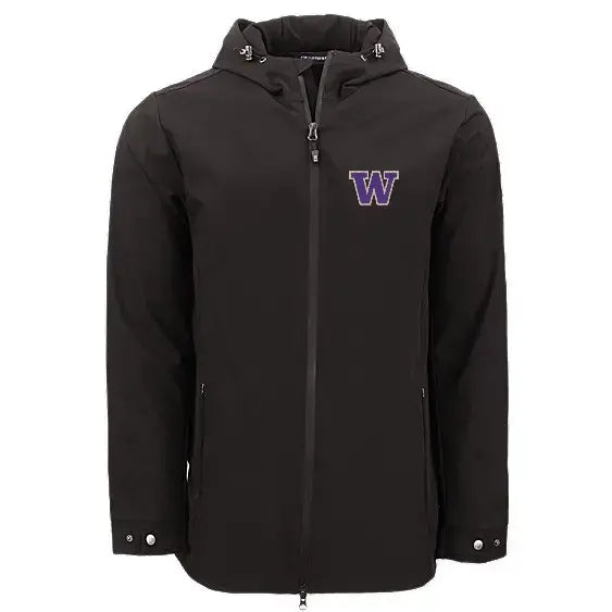 Cutter & Buck Men's Washington Huskies Camano Water Resistant Full Zip Jacket