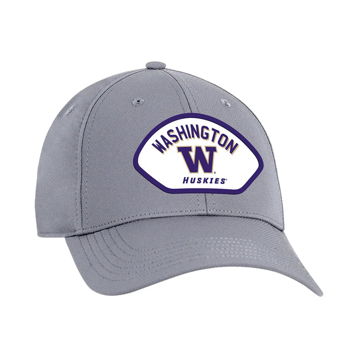 Ahead Light Gray Washington Huskies Patch Stratus Adjustable Hat