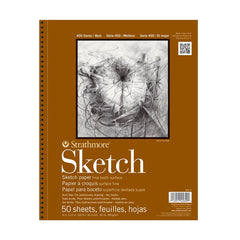 Photo of Strathmore 400 Series 60lb Sketch Pad 50 Sheet 9"x12".