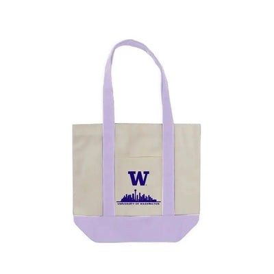 Neil Natural Lavender Strap Skyline W Mini Canvas Tote