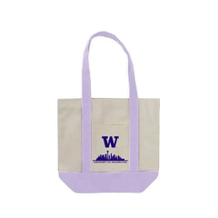 Photo of Neil Natural Lavender Strap Skyline W Mini Canvas Tote.