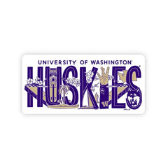 Neil Regina U of WA Huskies Wood Magnet