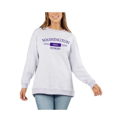 ChickaD Women's Washington 1861 Huskies Warm Up Crewneck