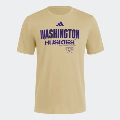 adidas Men's Washington Huskies Honor Support 2025 Strategy Fresh Tee