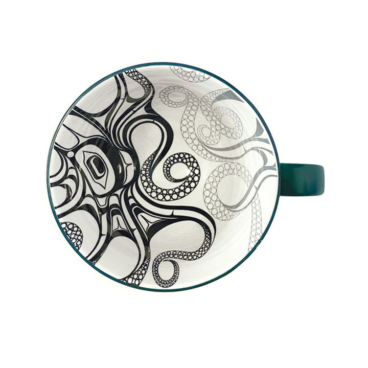 Native Northwest Octopus Porcelain Art Mug