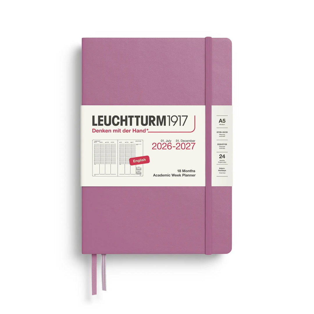 Leuchtturm 2026-2027 A5 18 Month Academic Weekly Planner