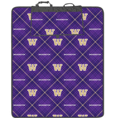 Photo of Northwest Purple Gray W WA Zip-Up Outdoor Picnic Blanket.