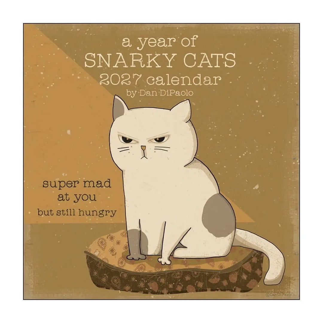 A Year of Snarky Cats 2027 Wall Calendar