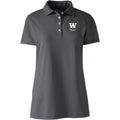Lands' End Women's UW School of Music Polyester Polo Charcoal thumbnail