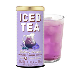 Photo of Republic of Tea Blueberry Lavender Iced Tea.