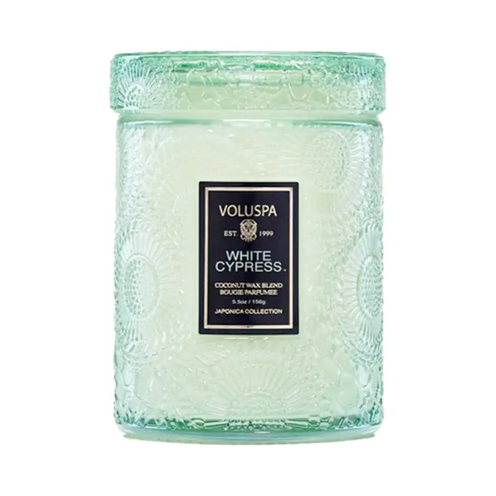 Voluspa White Cypress Small Jar Candle 5.5oz