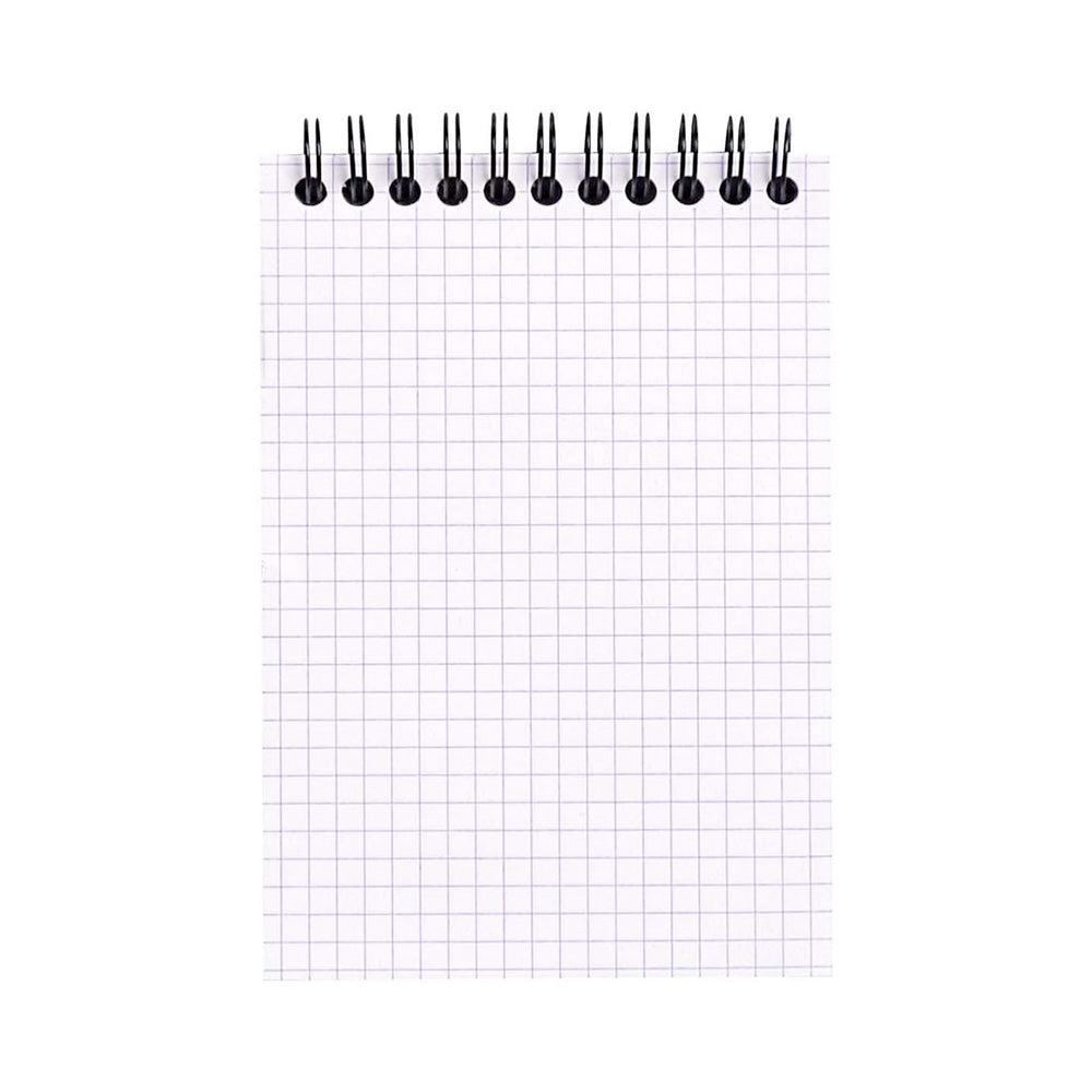 Rhodia Black 4"x6" 5x5 Quad Graph Top Wirebound 80ct