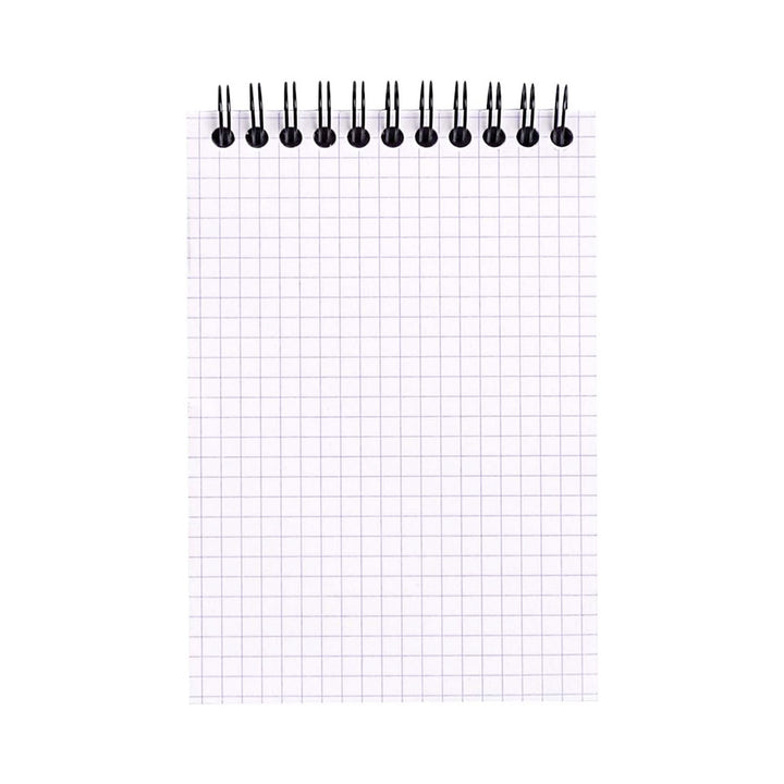 Rhodia Black 4"x6" 5x5 Quad Graph Top Wirebound 80ct