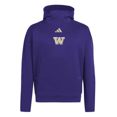 Photo of adidas Men's Washington Huskies W Logo ZNE Pullover Hoodie.