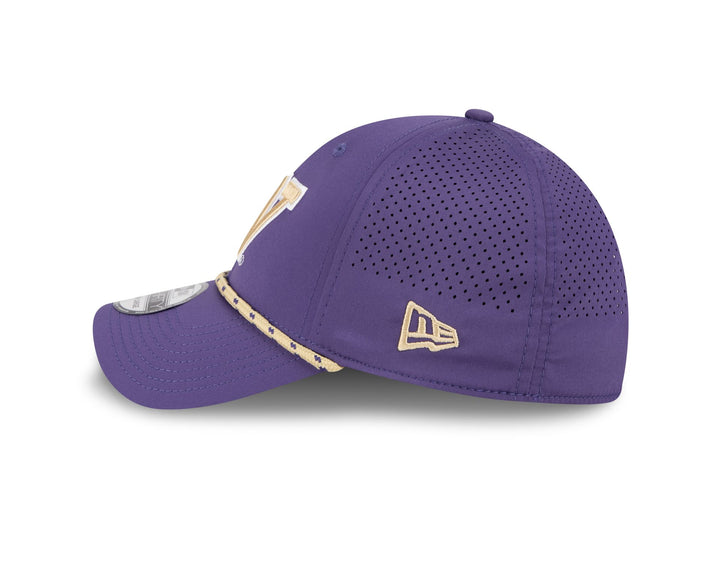 New Era Purple W 39Thirty PERF Stretch Fit Hat