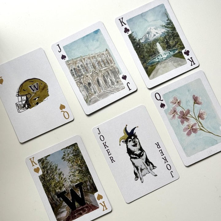 Montlake Card Co. Seattle U of W 1861 Playing Cards