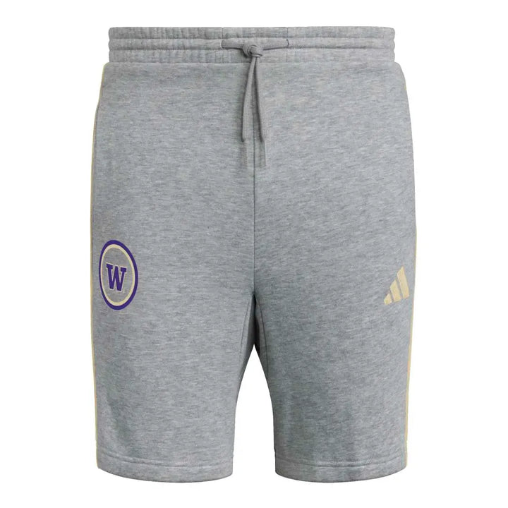 adidas Men's W Circle 3 Stripe Fleece Short