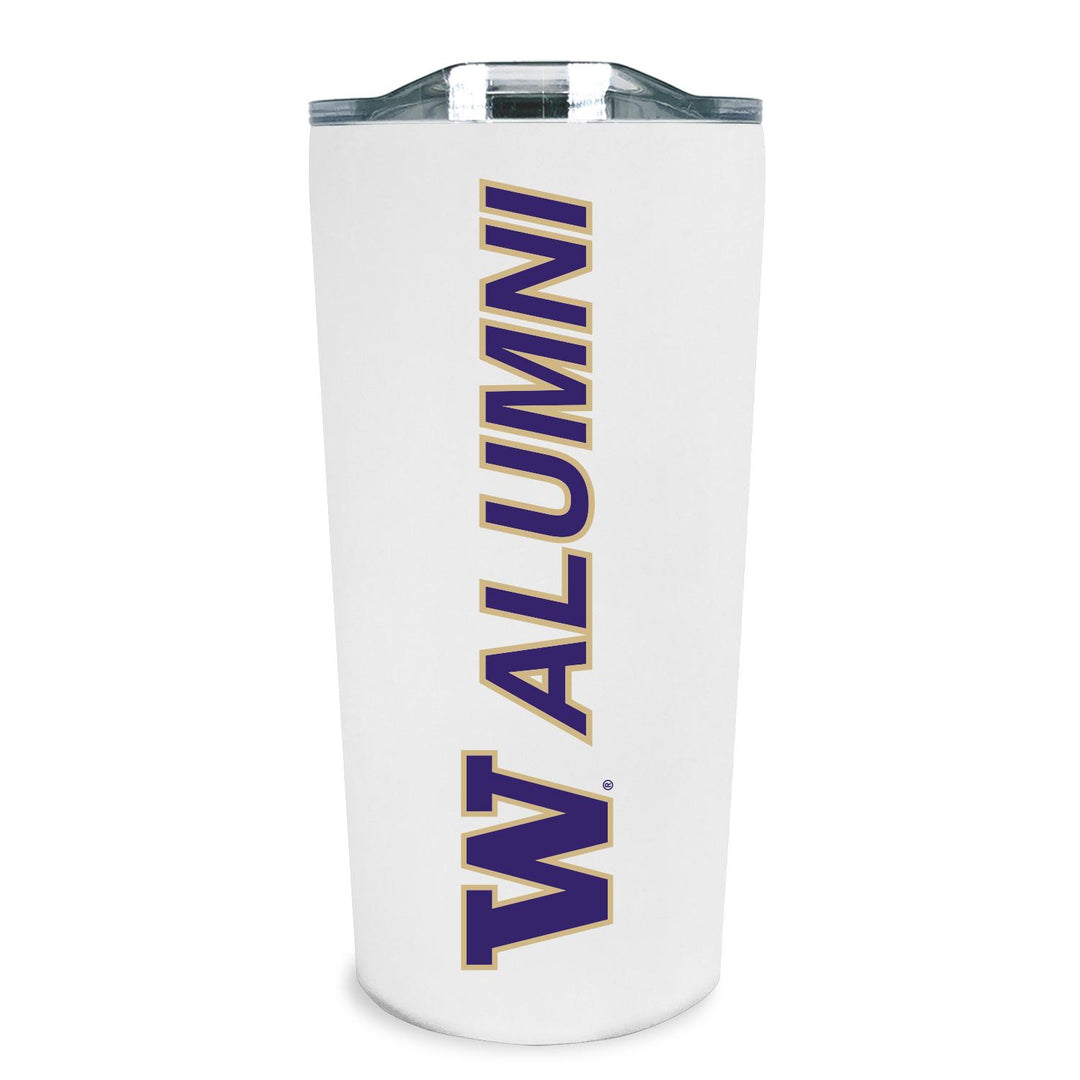 FG White W Alumni Soft Touch Stainless Tumbler 18oz
