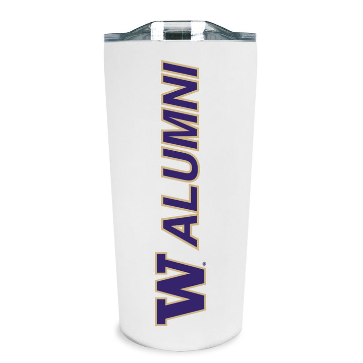 FG White W Alumni Soft Touch Stainless Tumbler 18oz