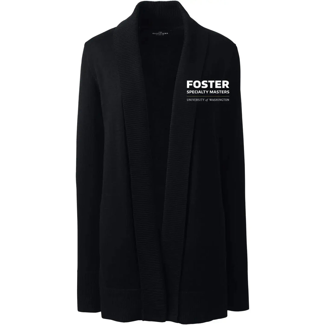Lands' End Women's UW Foster Specialty Masters Cotton Modal Shawl Collar Cardigan Sweater
