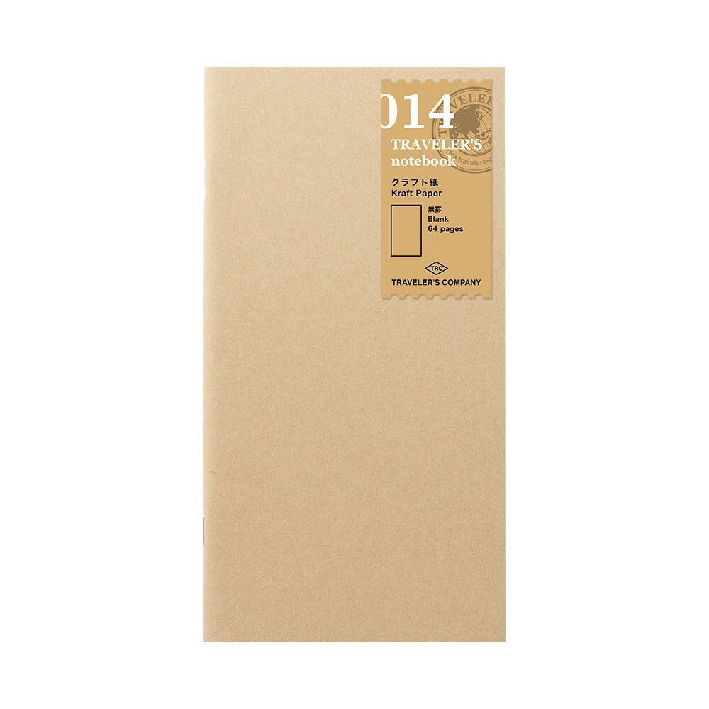 Traveler's Company Regular 014 Blank Kraft Paper Notebook Refill 64ct
